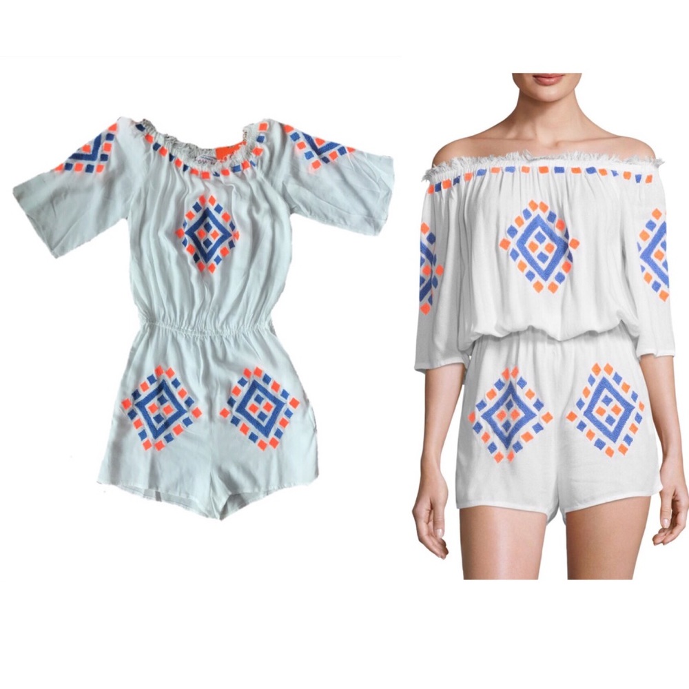 NWT!! Pia Pauro off the shoulder romper size XS
